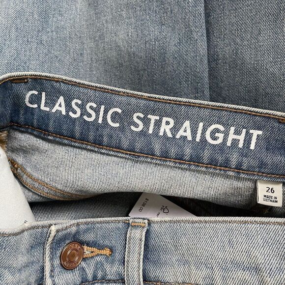 J CREW Womens Classic Straight Jean NEW $138 BA656 High-Rise Stretch Sz 26 - Picture 9 of 13